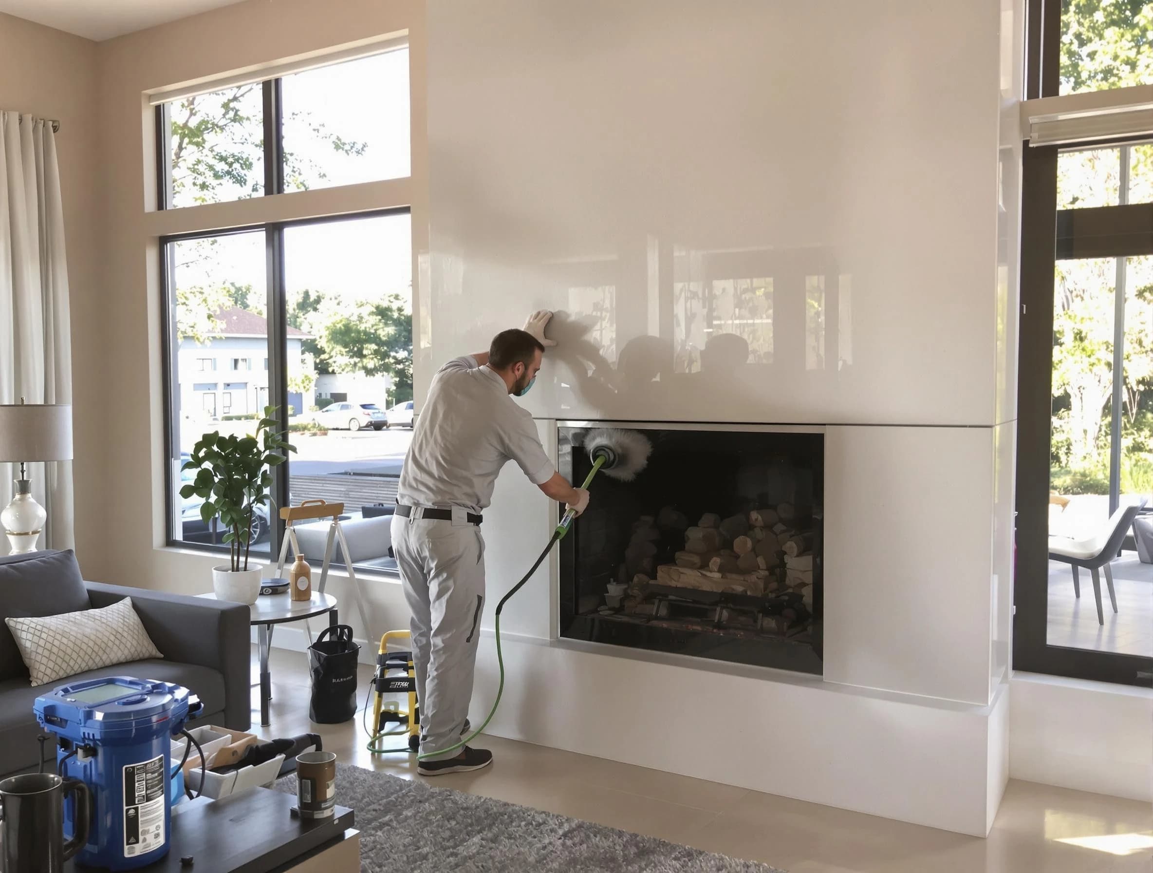 Glenshaw Chimney Sweep performing thorough soot removal in Glenshaw, PA