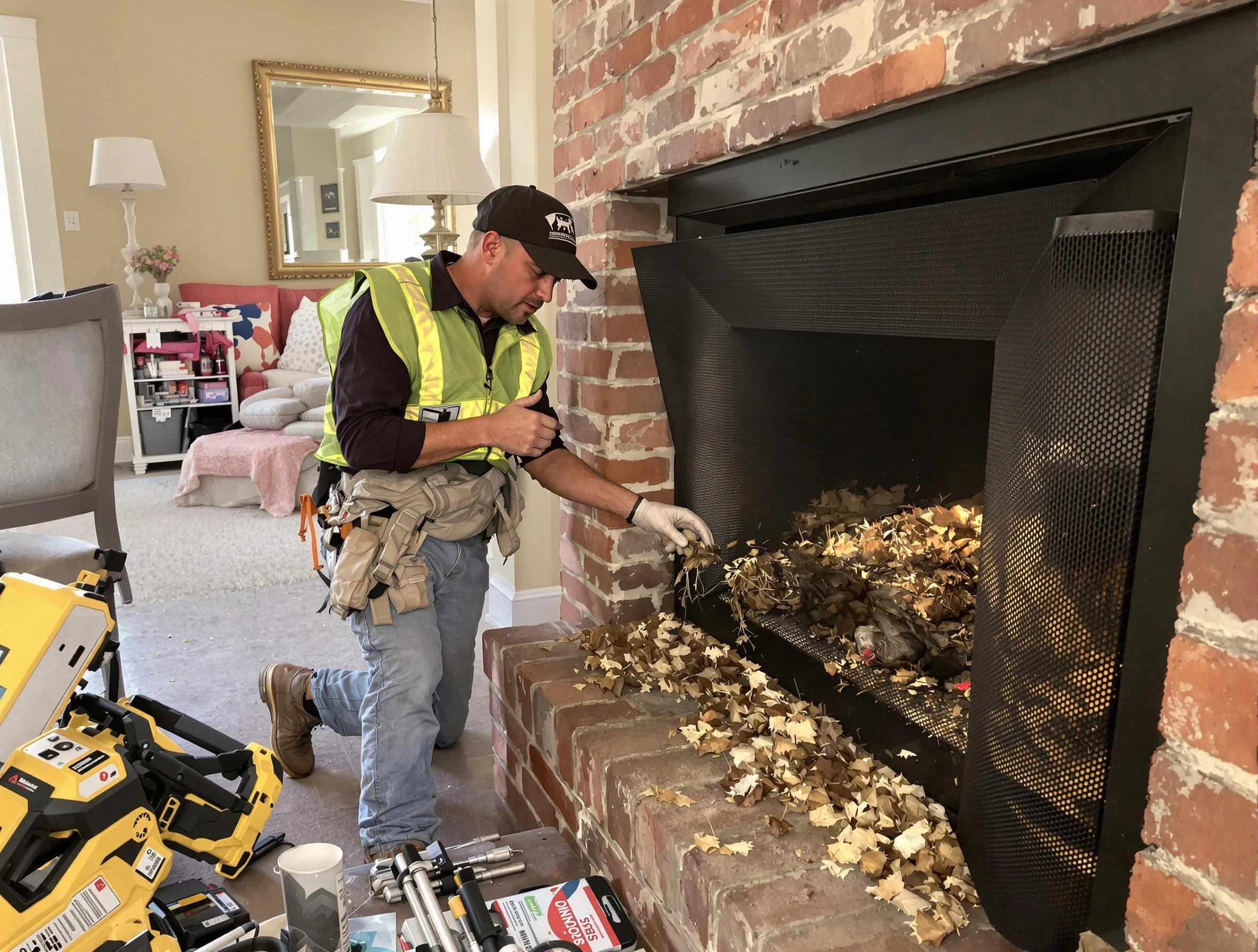 Safe screening installation by Glenshaw Chimney Sweep in Glenshaw, PA
