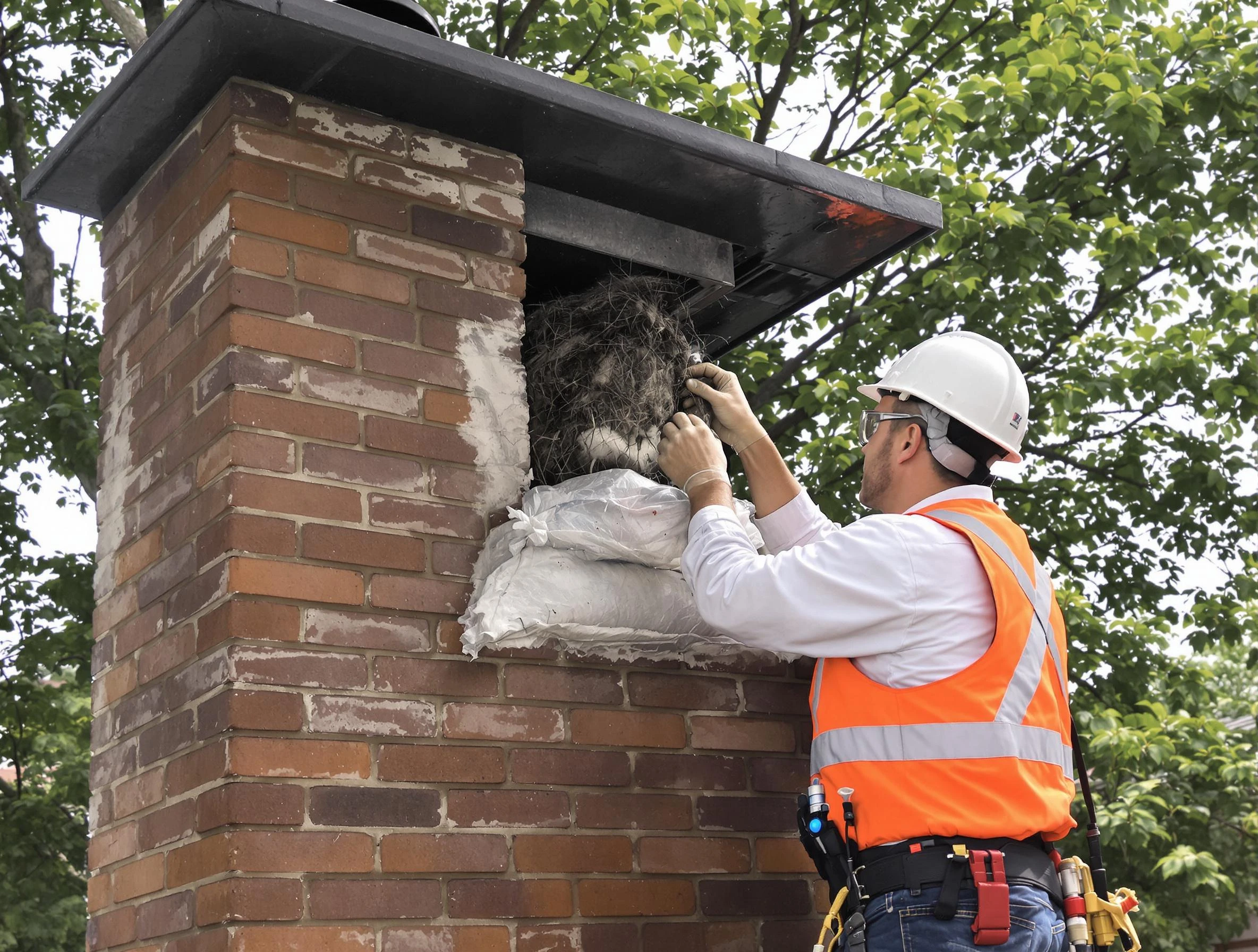 Humane removal of debris and animals by Glenshaw Chimney Sweep in Glenshaw, PA
