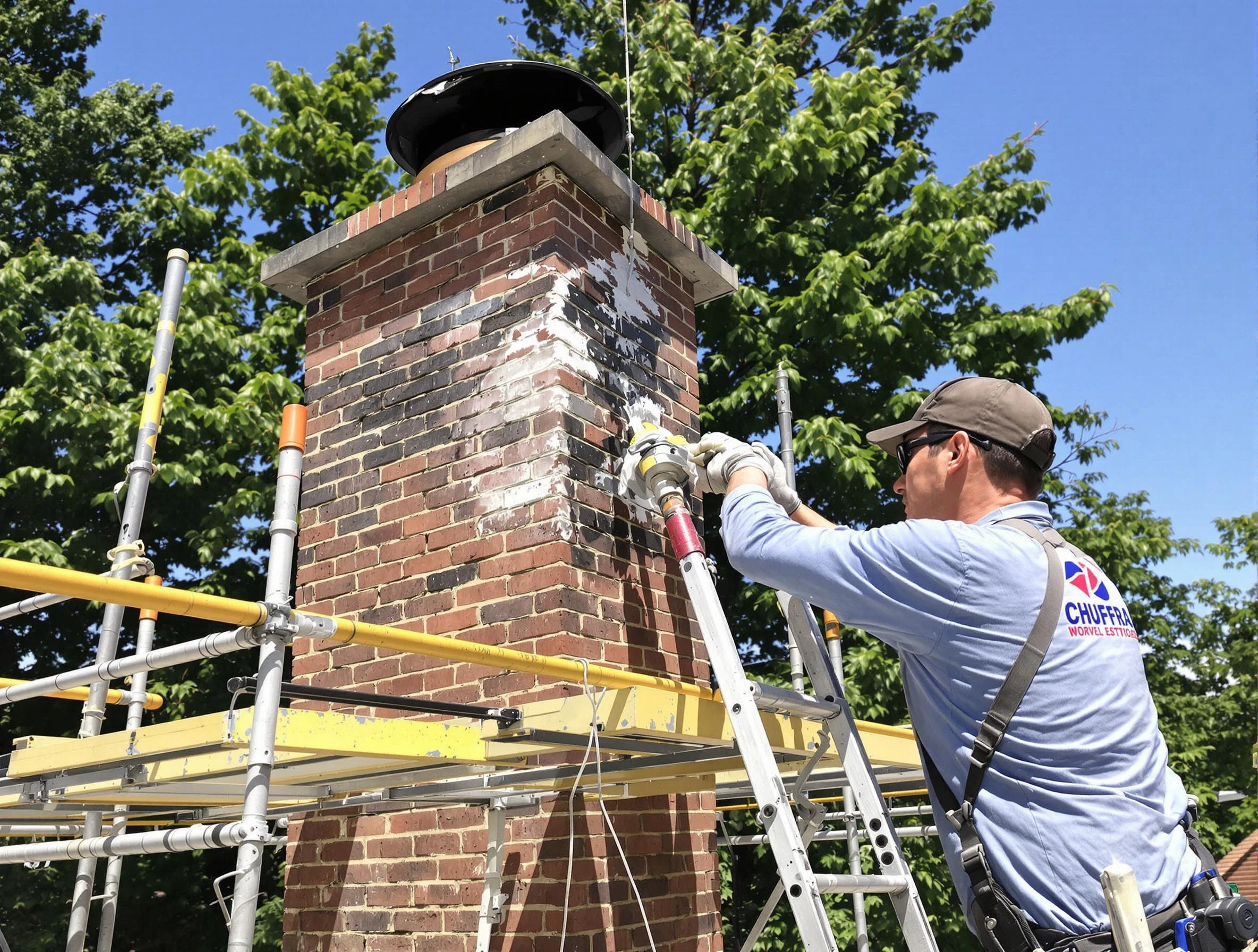 Structural chimney repair by Glenshaw Chimney Sweep in Glenshaw, PA