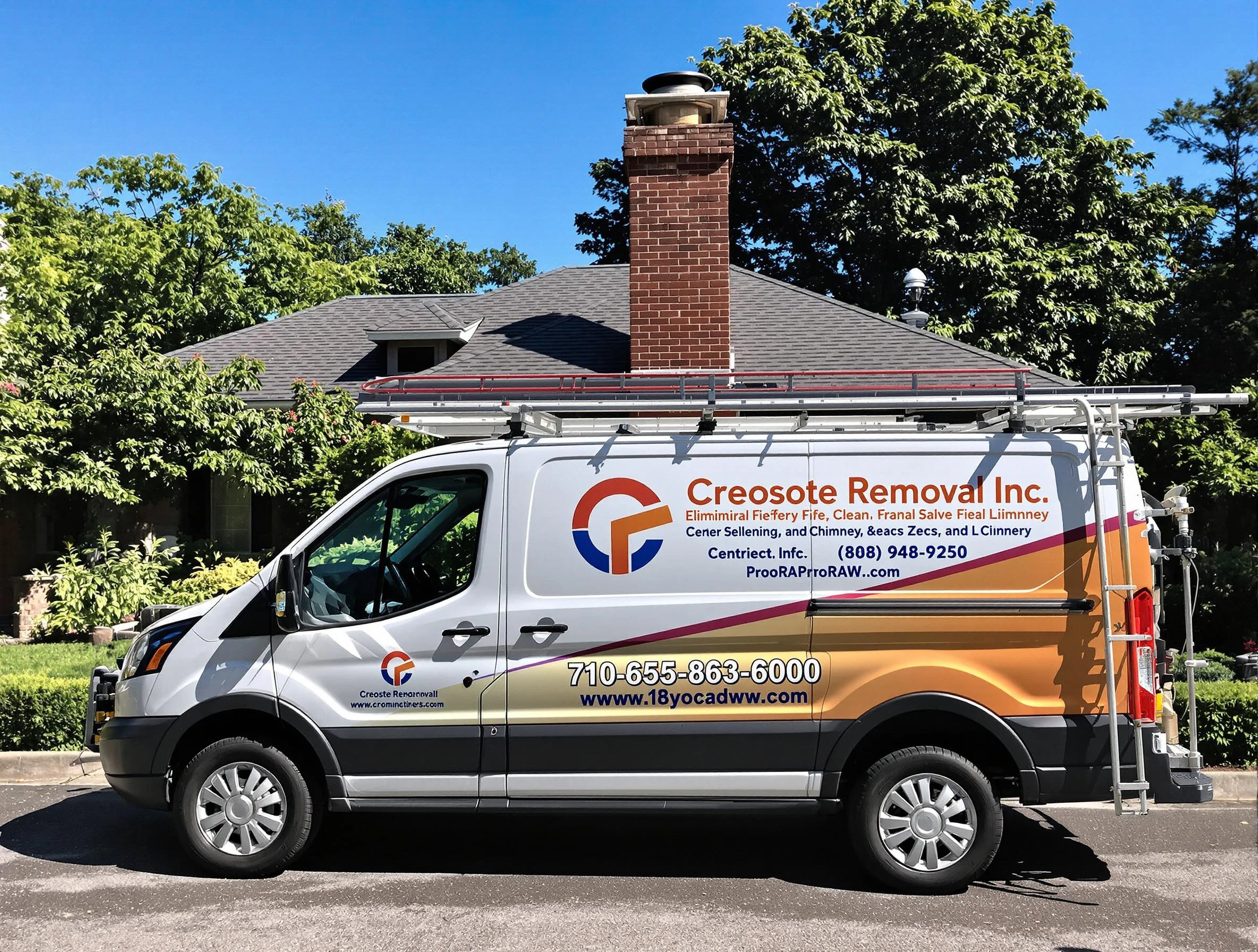 Glenshaw Chimney Sweep technician removing creosote safely in Glenshaw, PA